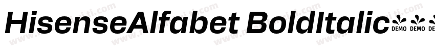 HisenseAlfabet BoldItalic字体转换